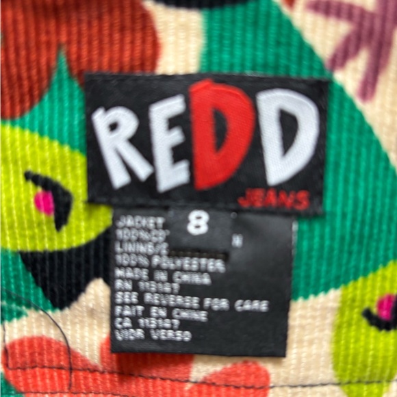 Red corduroy jacket - Picture 5 of 7